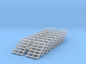 Wooden Stairs (x16) 1/144 in Clear Ultra Fine Detail Plastic