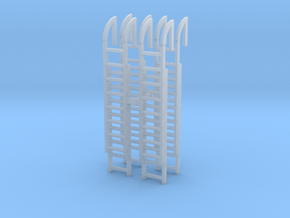 Roof Ladder (x4) 1/76 in Clear Ultra Fine Detail Plastic