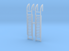 Roof Ladder (x2) 1/56 in Clear Ultra Fine Detail Plastic
