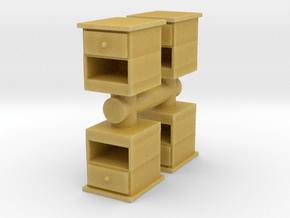 End Table (x4) 1/48 in Tan Fine Detail Plastic