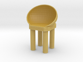 Modern Bar Chair 1/24 in Tan Fine Detail Plastic