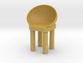 Modern Bar Chair 1/12 in Tan Fine Detail Plastic