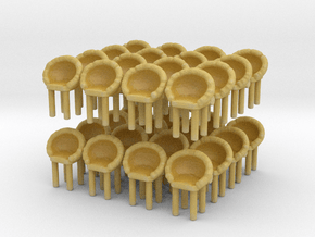 Modern Bar Chair (x32) 1/144 in Tan Fine Detail Plastic