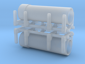 Pipe Transport (x2) 1/160 in Clear Ultra Fine Detail Plastic