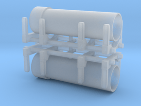 Pipe Transport (x2) 1/220 in Clear Ultra Fine Detail Plastic