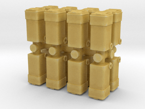 Waste Container Bin (x16) 1/100 in Tan Fine Detail Plastic