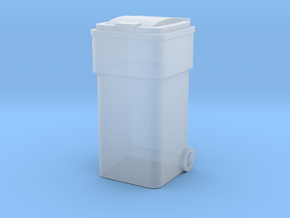Waste Container Bin 1/43 in Clear Ultra Fine Detail Plastic