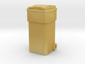 Waste Container Bin 1/12 in Tan Fine Detail Plastic