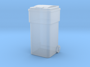 Waste Container Bin 1/12 in Clear Ultra Fine Detail Plastic