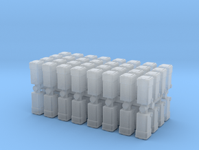 Waste Container Bin (x64) 1/200 in Clear Ultra Fine Detail Plastic