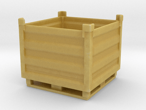 Palletbox Container 1/48 in Tan Fine Detail Plastic