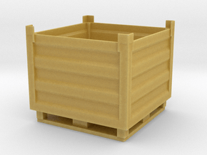 Palletbox Container 1/24 in Tan Fine Detail Plastic