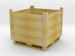 Palletbox Container 1/12 in Tan Fine Detail Plastic