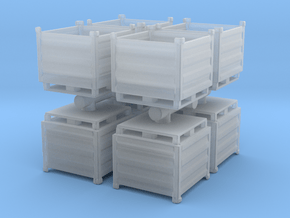 Palletbox Container (x8) 1/144 in Clear Ultra Fine Detail Plastic