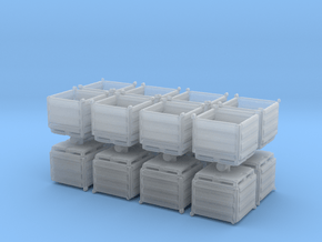 Palletbox Container (x16) 1/285 in Clear Ultra Fine Detail Plastic