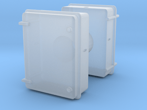 Wall Electrical Cabinet (x2) 1/43 in Clear Ultra Fine Detail Plastic