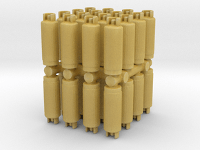 Gas Cylinder Tank (x32) 1/160 in Tan Fine Detail Plastic