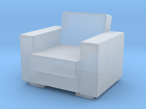 Vintage Armchair 1/48 in Clear Ultra Fine Detail Plastic