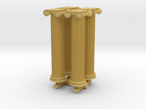 Greek Ionic Column (x4) 1/200 in Tan Fine Detail Plastic