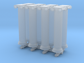 Greek Ionic Column (x8) 1/220 in Clear Ultra Fine Detail Plastic
