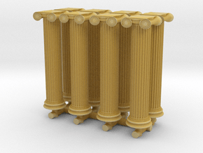 Greek Ionic Column (x8) 1/350 in Tan Fine Detail Plastic