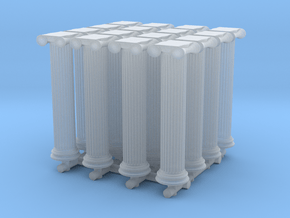 Greek Ionic Column (x16) 1/400 in Clear Ultra Fine Detail Plastic