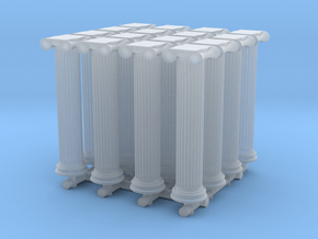 Greek Ionic Column (x16) 1/500 in Clear Ultra Fine Detail Plastic