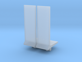 Retaining Concrete Wall (x2) 1/100 in Clear Ultra Fine Detail Plastic