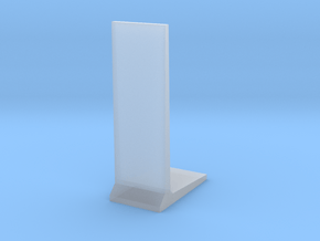 Retaining Concrete Wall 1/43 in Clear Ultra Fine Detail Plastic