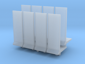 Retaining Concrete Wall (x8) 1/160 in Clear Ultra Fine Detail Plastic