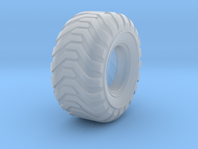 Industrial Style Floater Tire in Clear Ultra Fine Detail Plastic