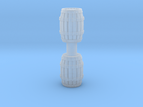 Wooden Barrel (x2) 1/56 in Clear Ultra Fine Detail Plastic