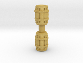 Wooden Barrel (x2) 1/48 in Tan Fine Detail Plastic