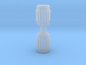 Wooden Barrel (x2) 1/48 in Clear Ultra Fine Detail Plastic