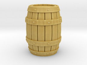 Wooden Barrel 1/43 in Tan Fine Detail Plastic
