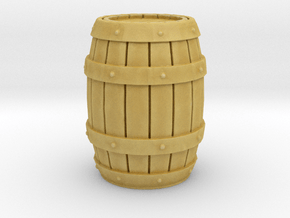 Wooden Barrel 1/35 in Tan Fine Detail Plastic