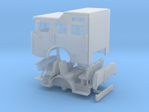 1/64 E-One Cyclone Raised Roof Cab in Clear Ultra Fine Detail Plastic