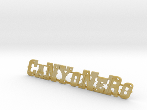Canyonero 4x4 Pickup Logo in Tan Fine Detail Plastic