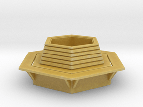 Hexagonal Bench 1/72 in Tan Fine Detail Plastic