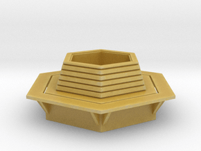 Hexagonal Bench 1/56 in Tan Fine Detail Plastic