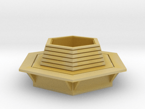 Hexagonal Bench 1/43 in Tan Fine Detail Plastic