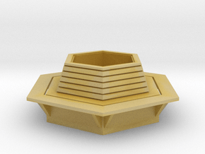 Hexagonal Bench 1/24 in Tan Fine Detail Plastic