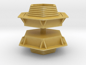 Hexagonal Bench (x2) 1/144 in Tan Fine Detail Plastic