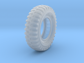 1/16 Military Tire 1400x24 in Clear Ultra Fine Detail Plastic