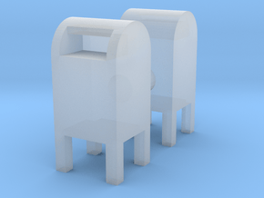 USPS Mailbox (x2) 1/64 in Clear Ultra Fine Detail Plastic