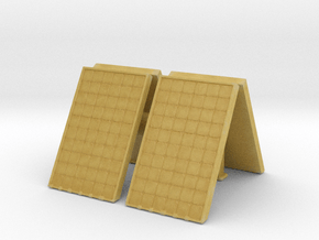 Supported Solar Panel (x4) 1/76 in Tan Fine Detail Plastic