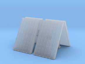 Supported Solar Panel (x4) 1/76 in Clear Ultra Fine Detail Plastic