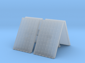 Supported Solar Panel (x4) 1/72 in Clear Ultra Fine Detail Plastic