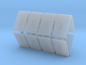 Supported Solar Panel (x16) 1/144 in Clear Ultra Fine Detail Plastic