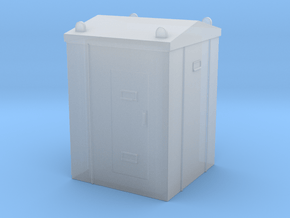 Railway Relay Cabinet 1/43 in Clear Ultra Fine Detail Plastic